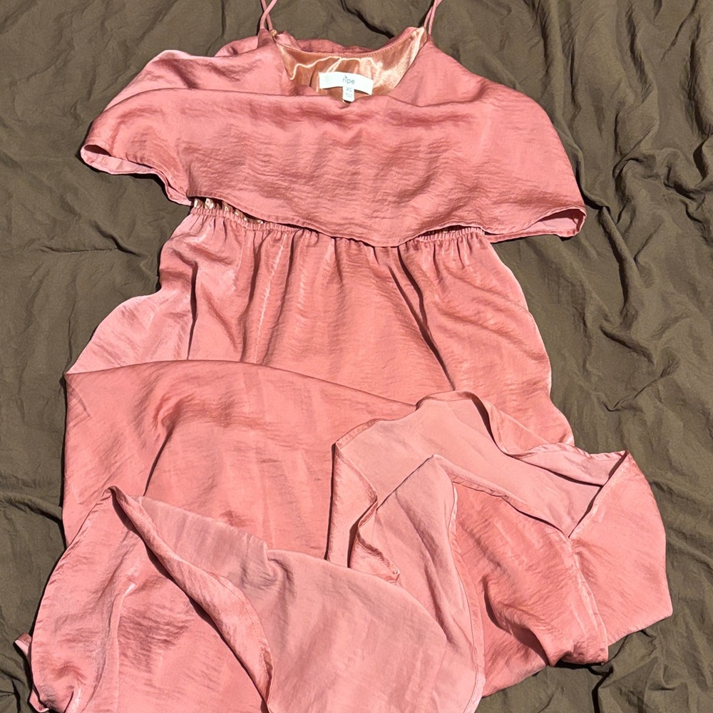 Ripe Pink Backless Dress